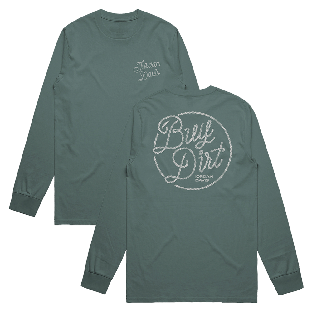 Buy Dirt Green Rope Longsleeve T-Shirt Front and Back