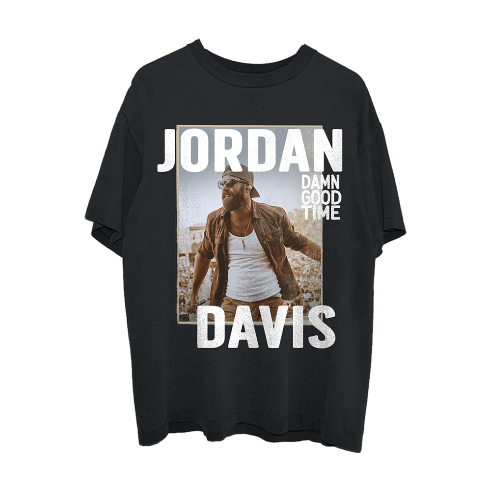 Damn Good Time Black Tour T-Shirt Front