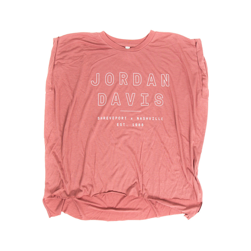 Pink Jordan Davis Ladies Muscle Tee