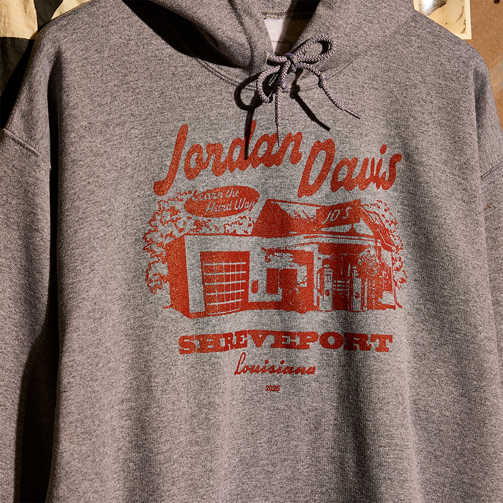 JD's Garage Hoodie Front Detail