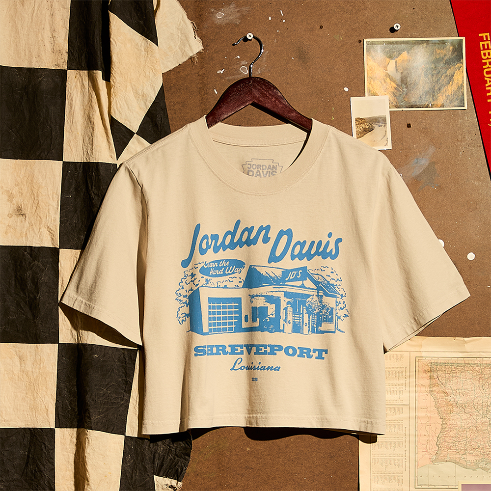JD's Garage Ladies Crop Tee