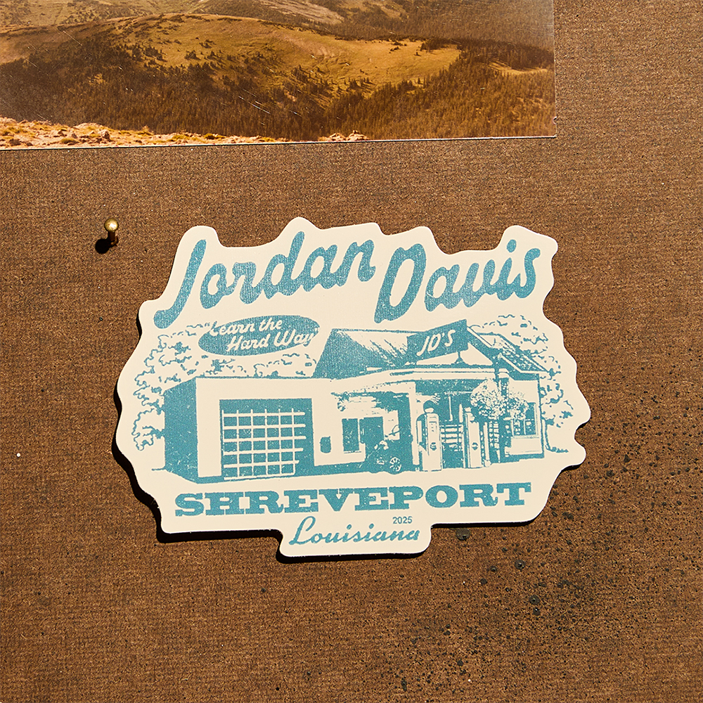 JD's Garage Sticker