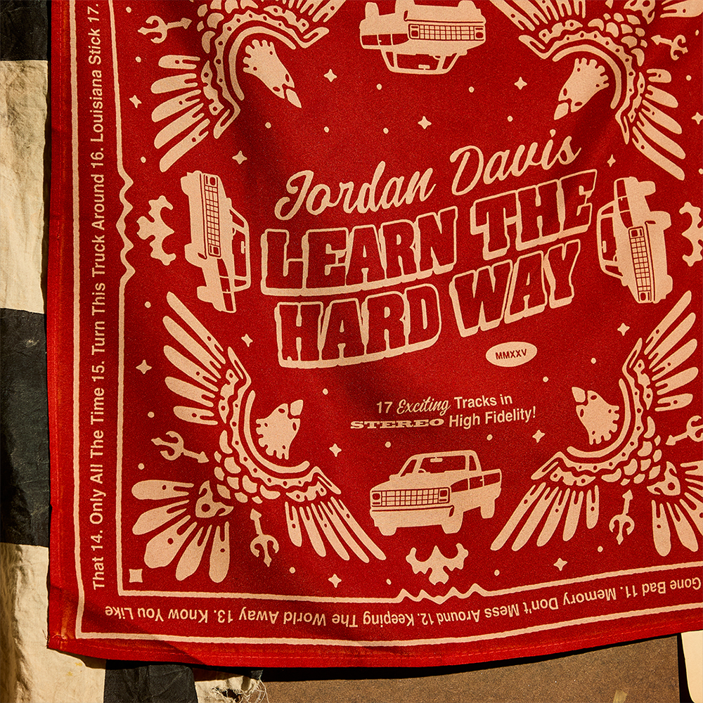Learn The Hard Way Bandana Detail