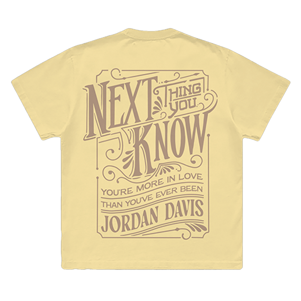 Next Thing You Know Lyric Tee Back