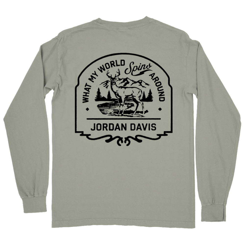Spins Around Deer Long Sleeve Tee Back